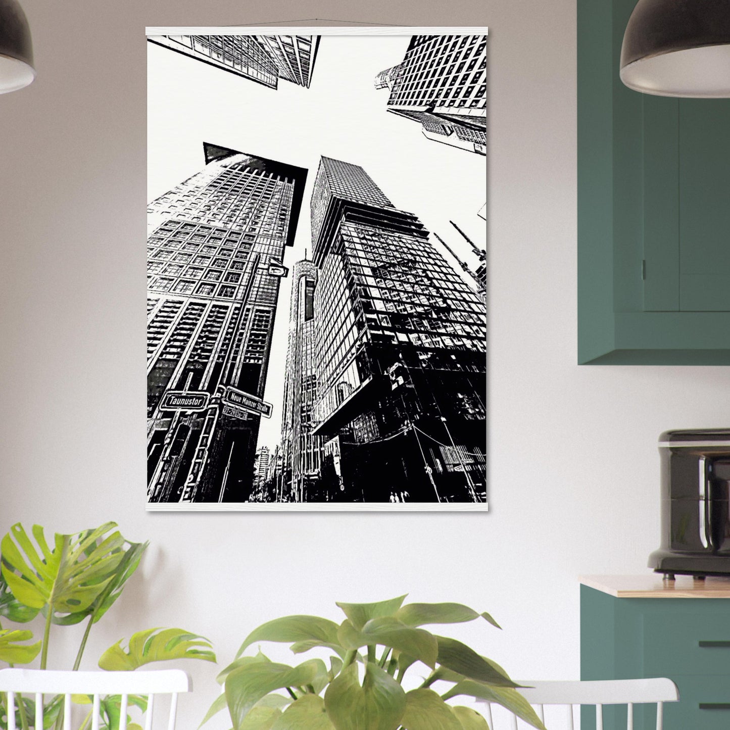 Taunustor FFM city - Museum-Quality Matte Paper Poster with Hanger