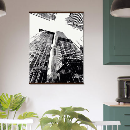 Taunustor FFM city - Museum-Quality Matte Paper Poster with Hanger