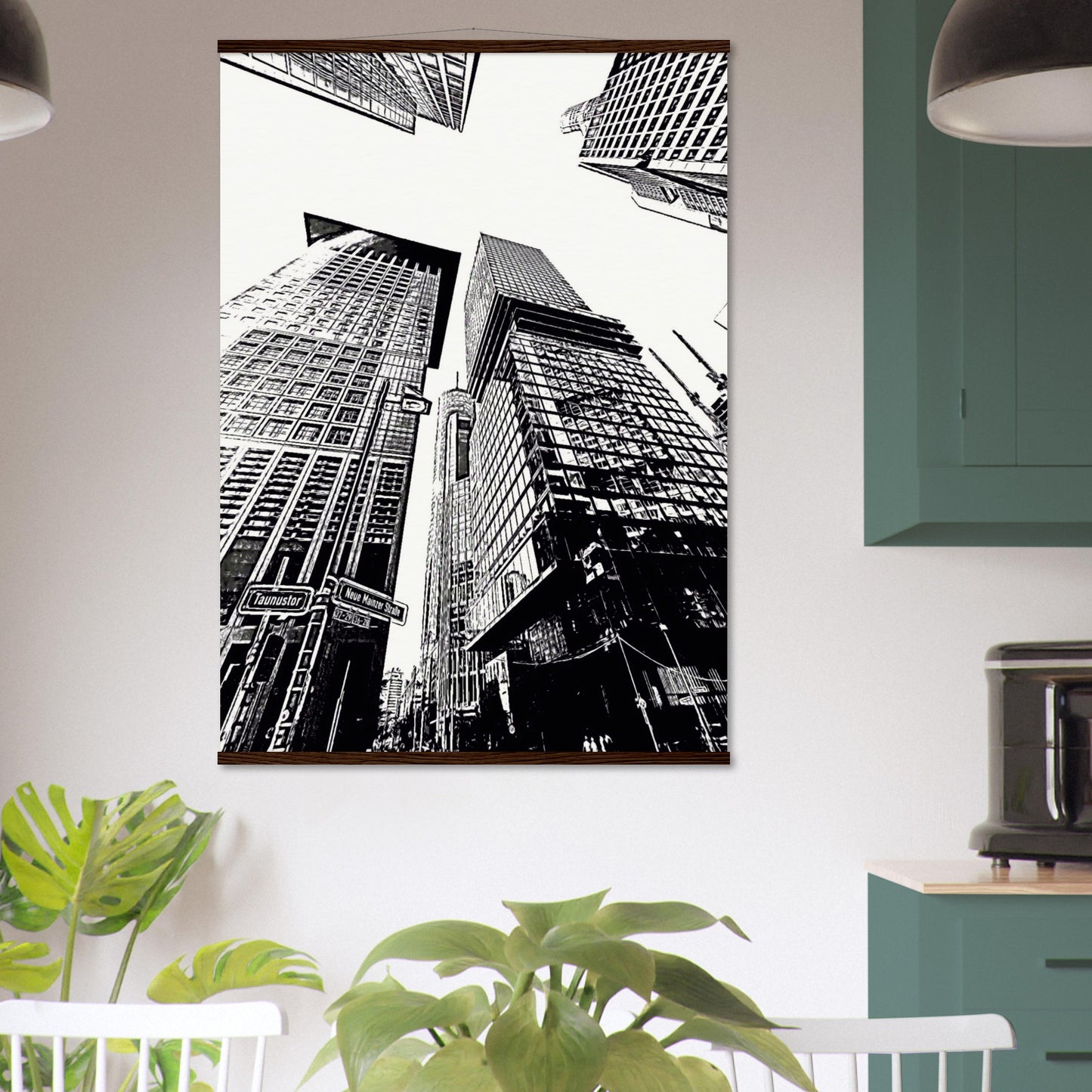 Taunustor FFM city - Museum-Quality Matte Paper Poster with Hanger