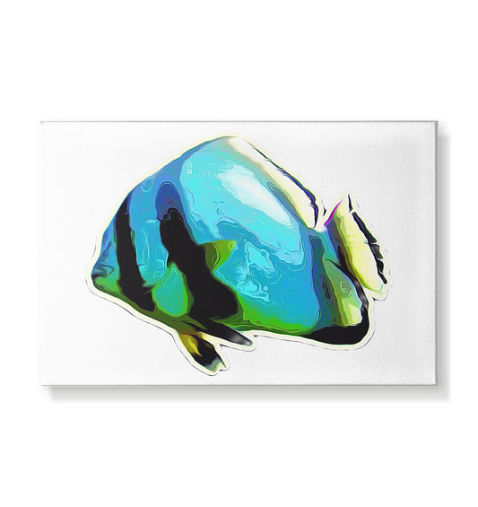 Blue batfish - Leinwand 30x20cm