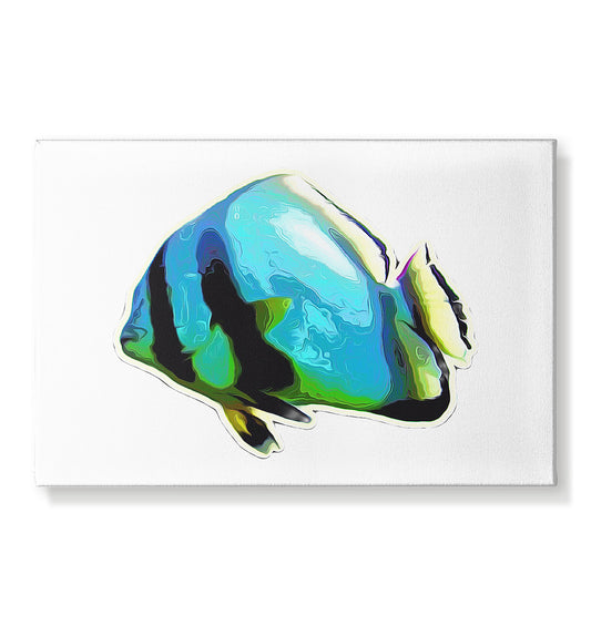 Blue batfish - Leinwand 45x30cm