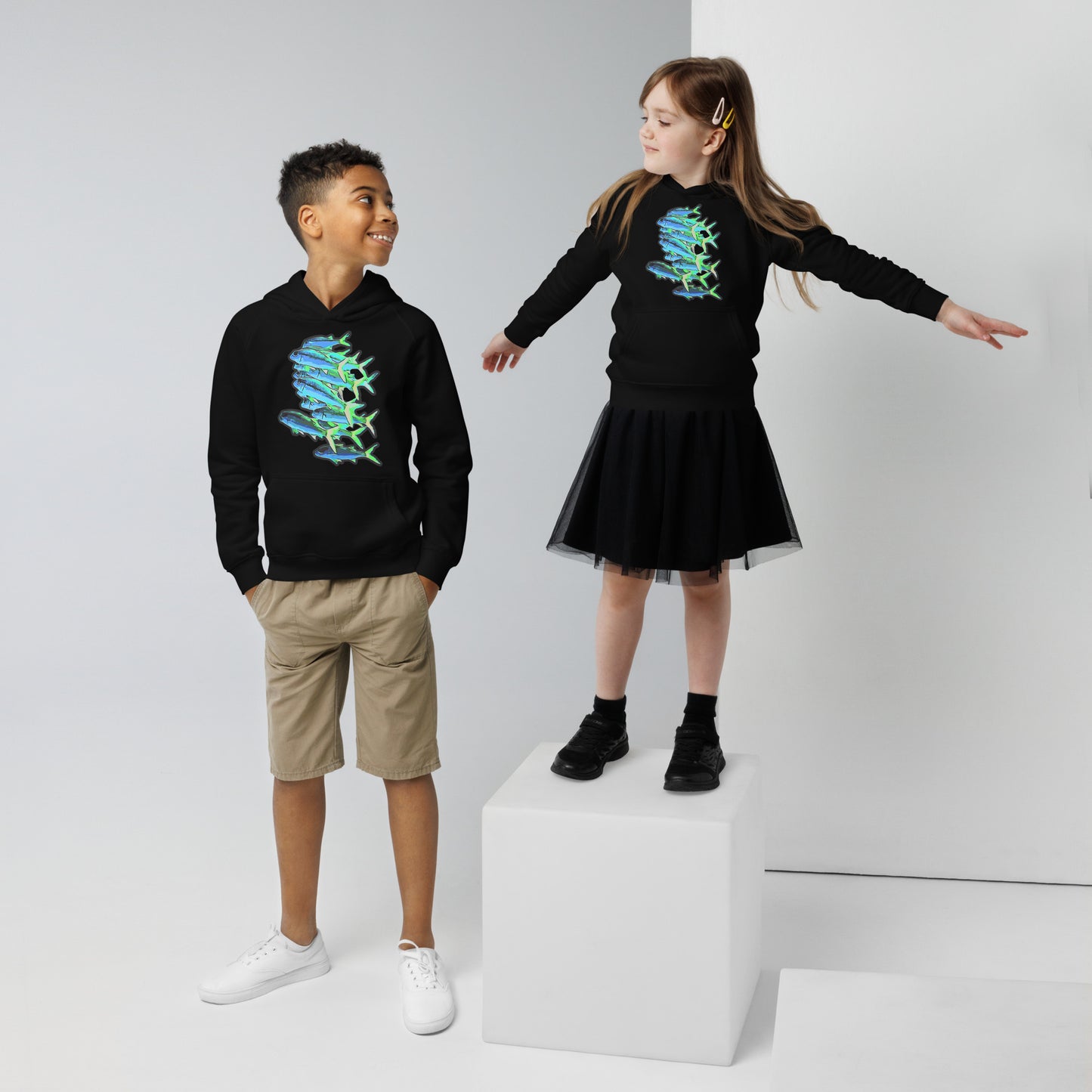 Bio Hoodie (Kids) - Blue shoal