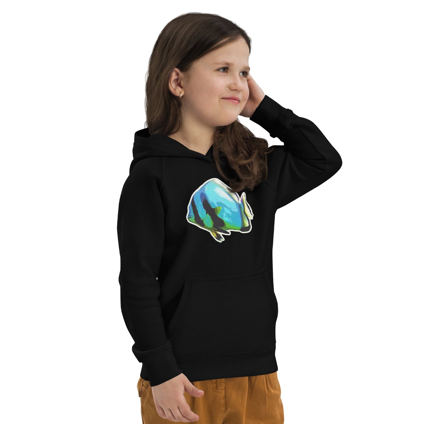 Bio Hoodie (Kids) - Blue batfish