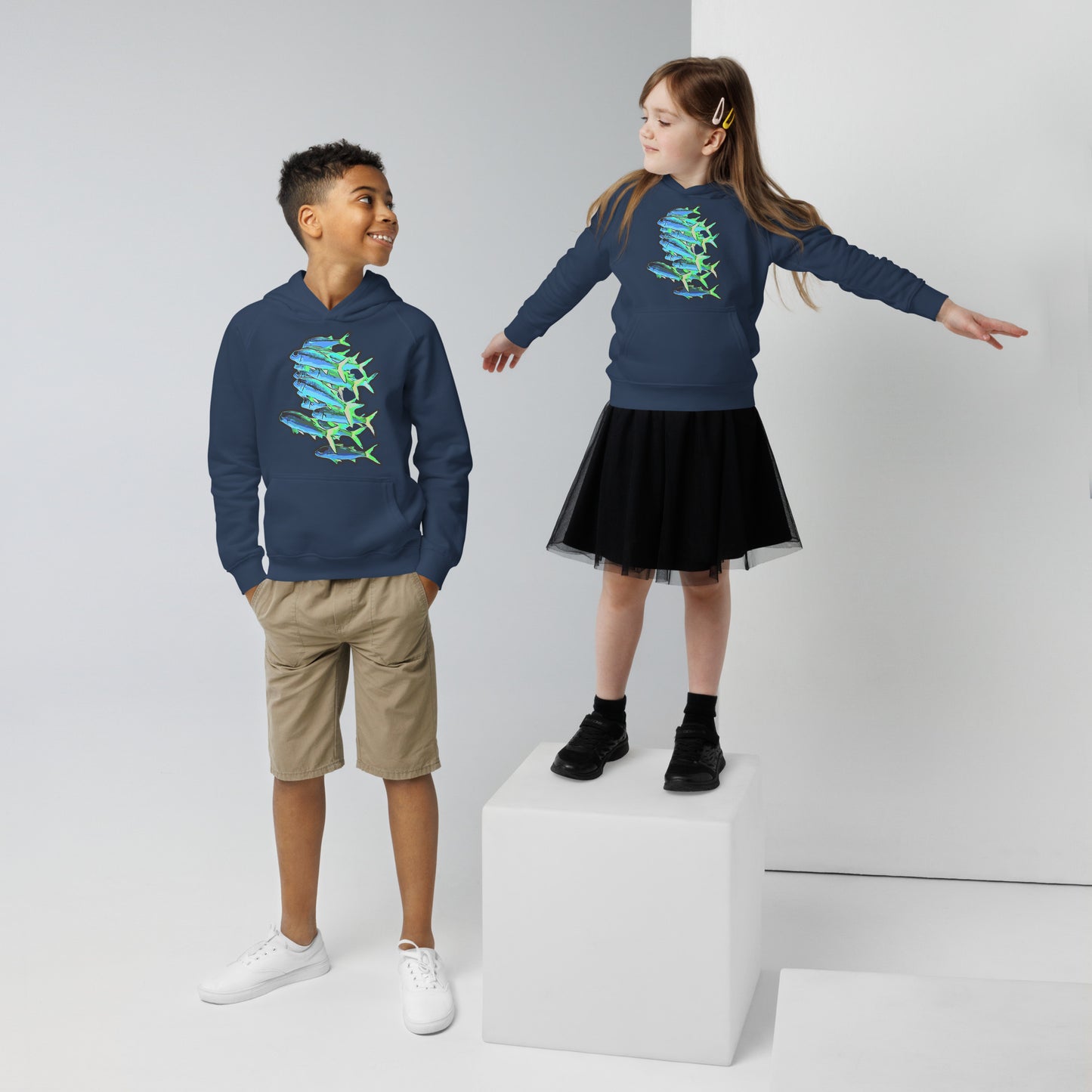 Bio Hoodie (Kids) - Blue shoal