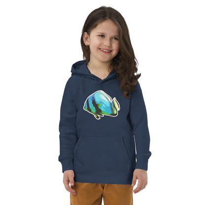 Bio Hoodie (Kids) - Blue batfish