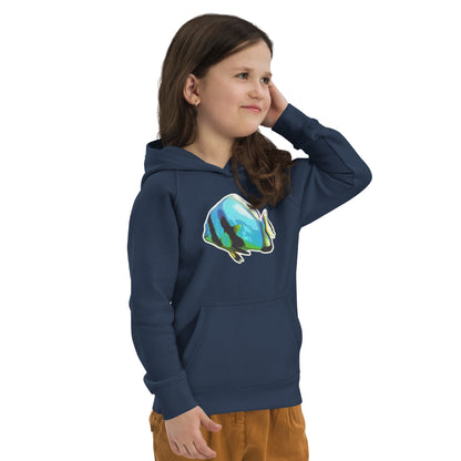 Bio Hoodie (Kids) - Blue batfish