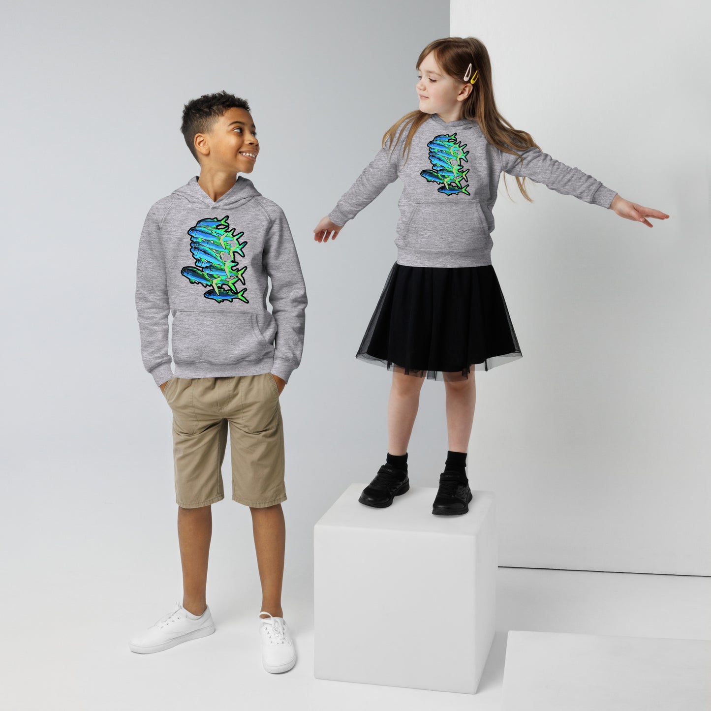 Bio Hoodie (Kids) - Blue shoal