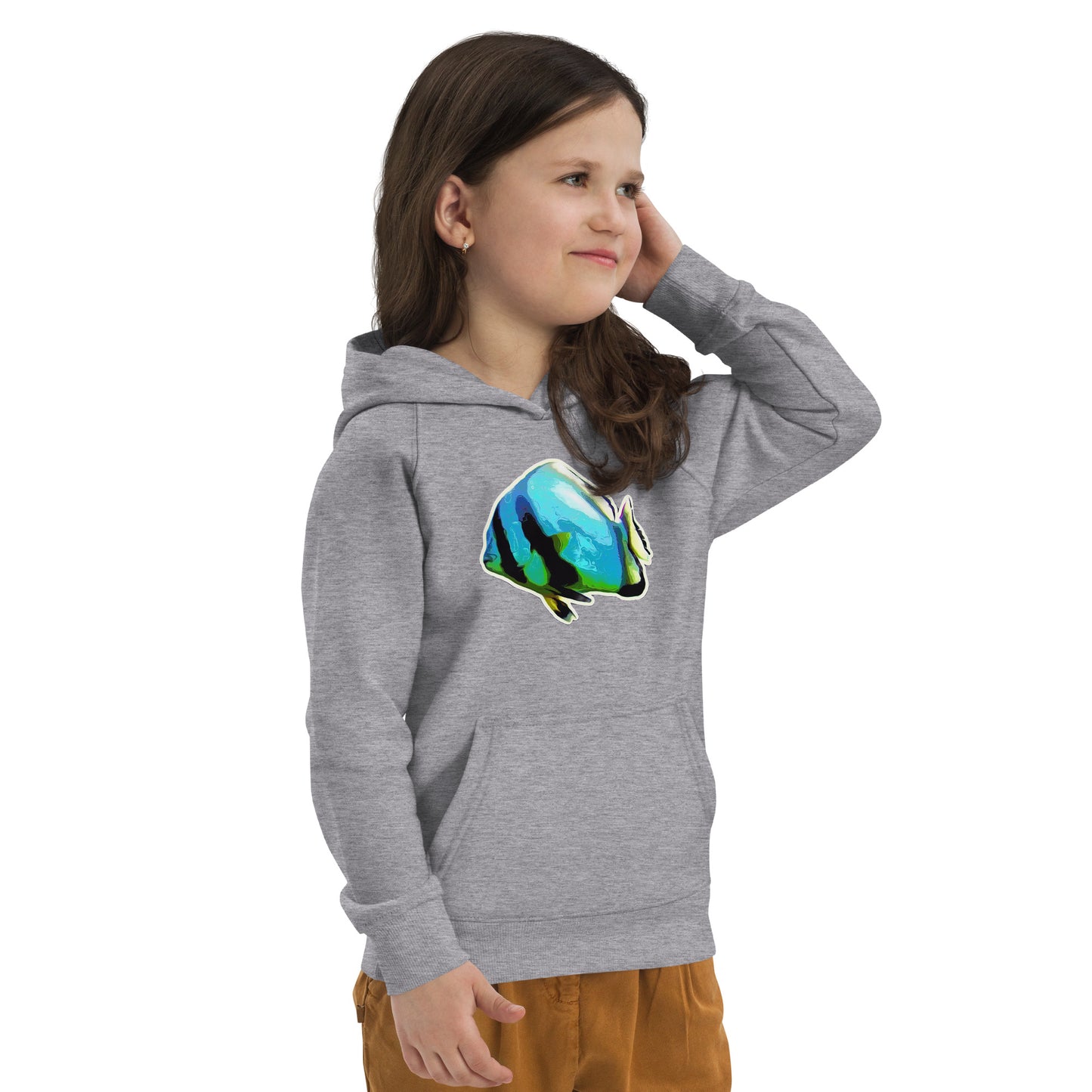 Bio Hoodie (Kids) - Blue batfish