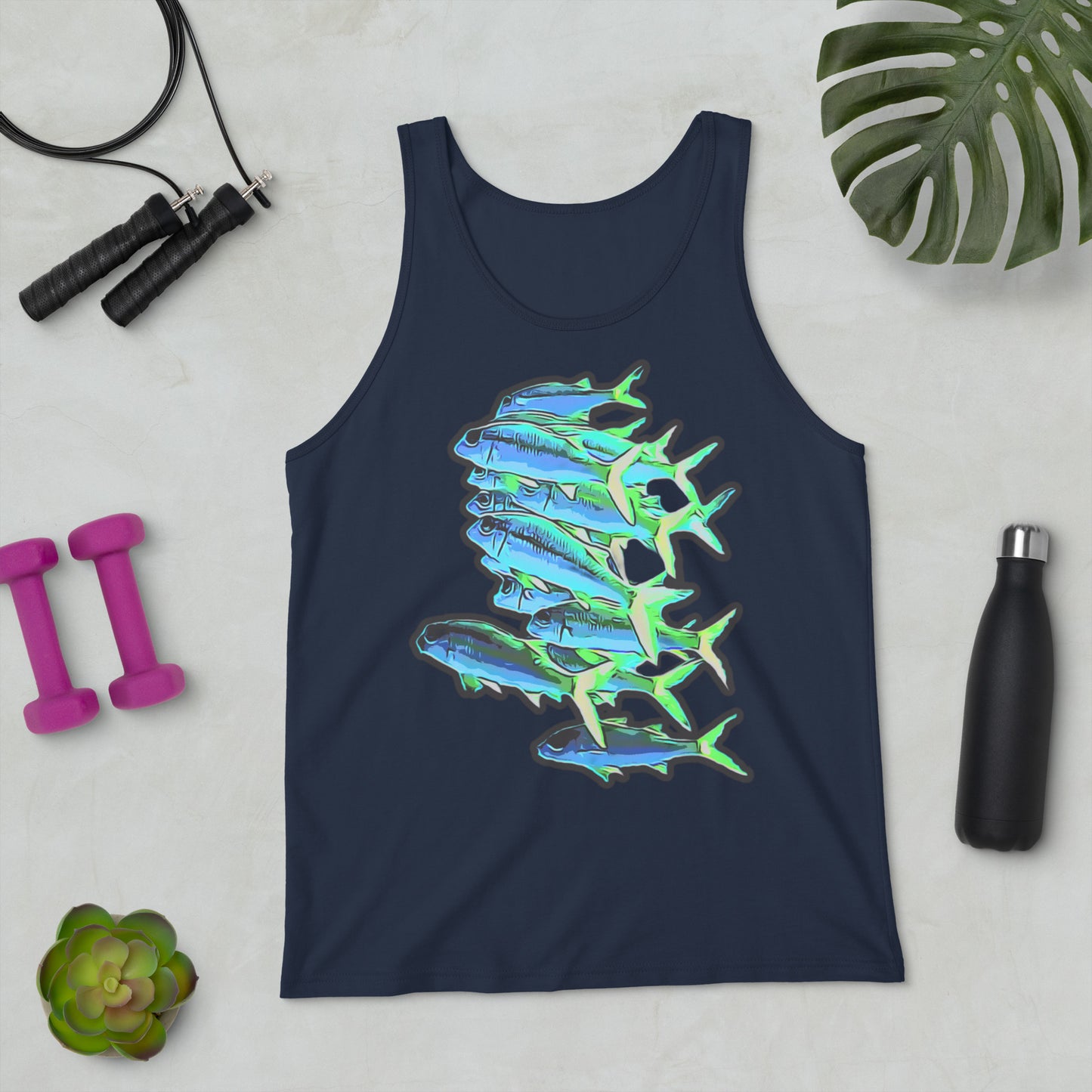 Tri-Blend Tank-Top - Blue shoal