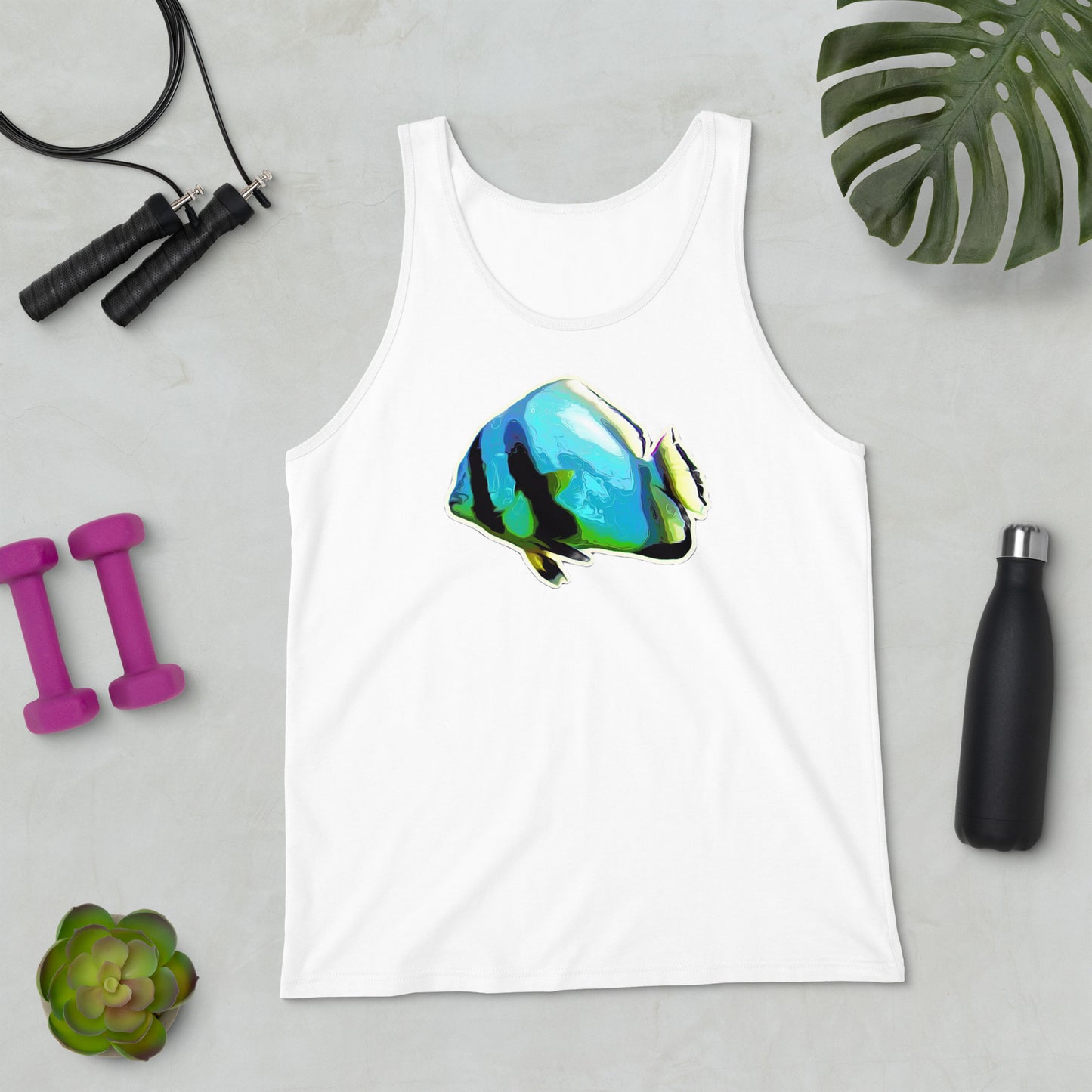 Tri-Blend Tank-Top - Blue batfish