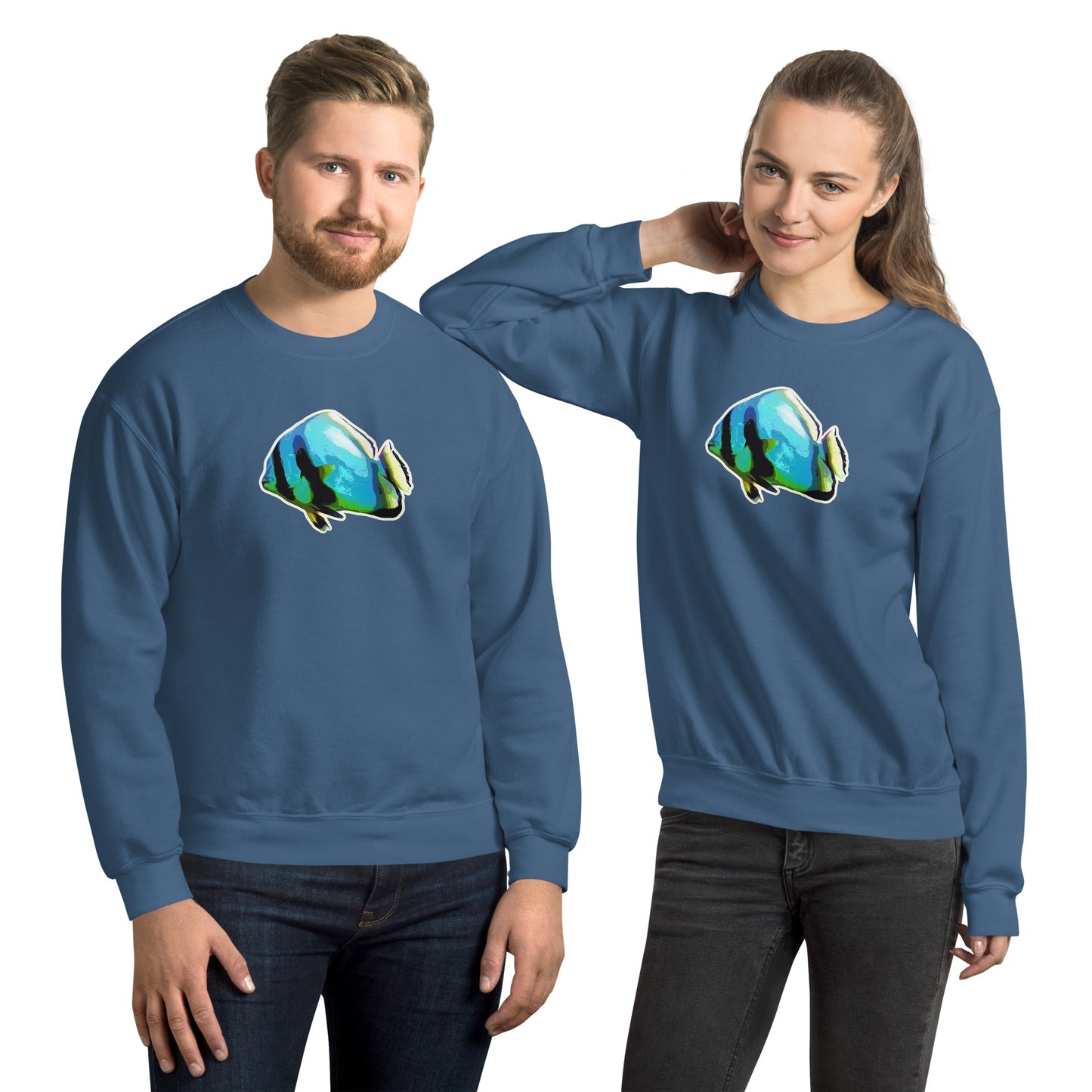 Basic Sweatshirt - Blue batfish