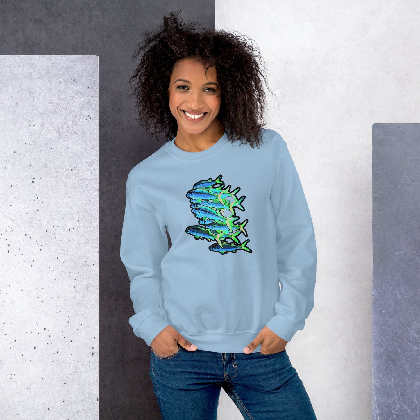 Basic Sweatshirt - Blue shoal