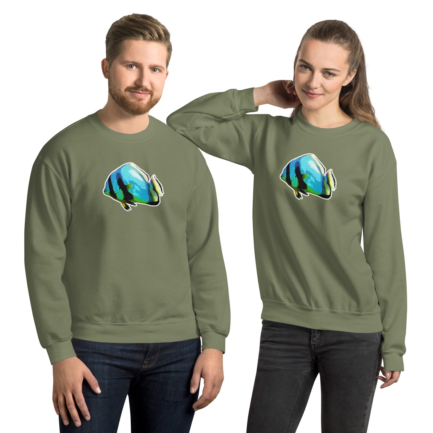 Basic Sweatshirt - Blue batfish