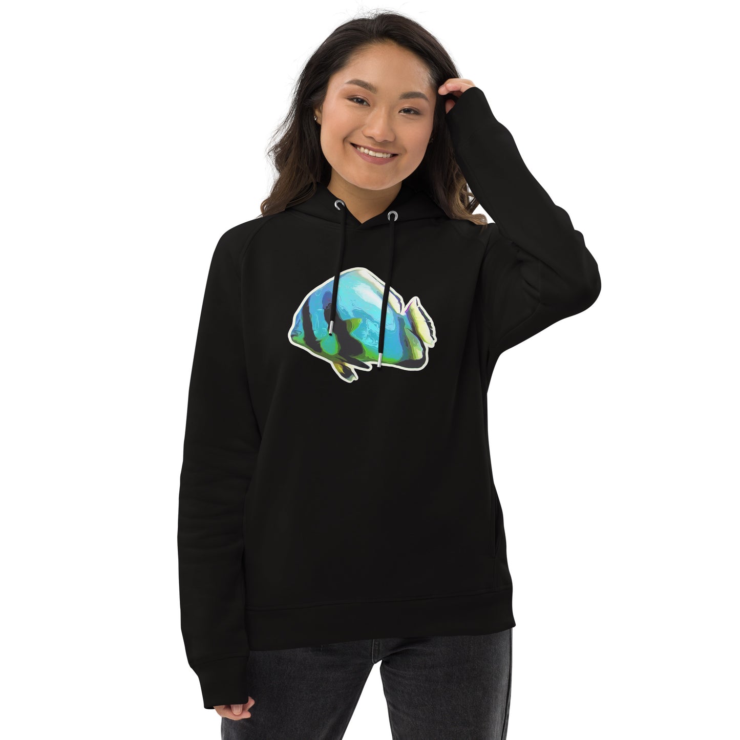 Bio Hoodie - Blue batfish