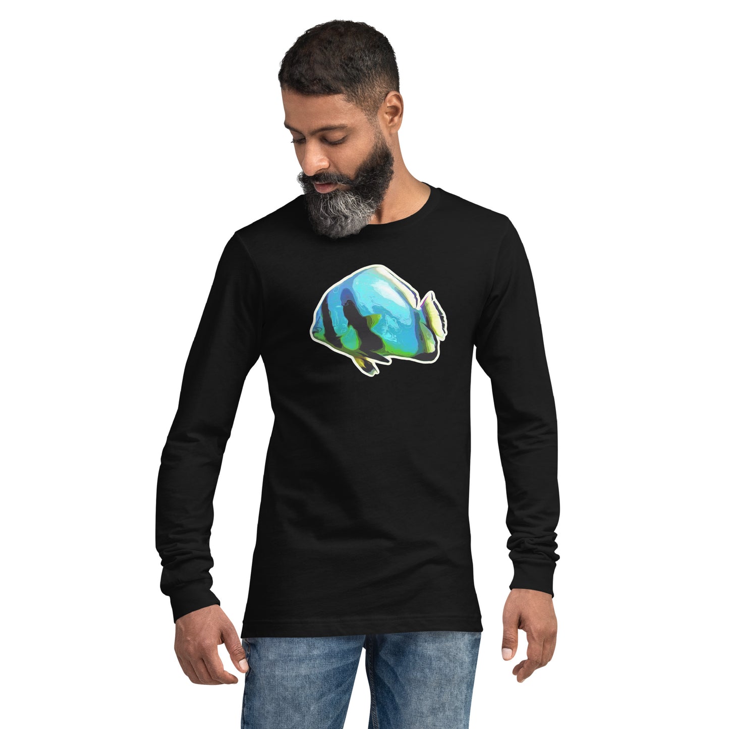 Premium Langarm-Shirt - Blue batfish