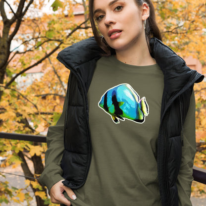 Premium Langarm-Shirt - Blue batfish