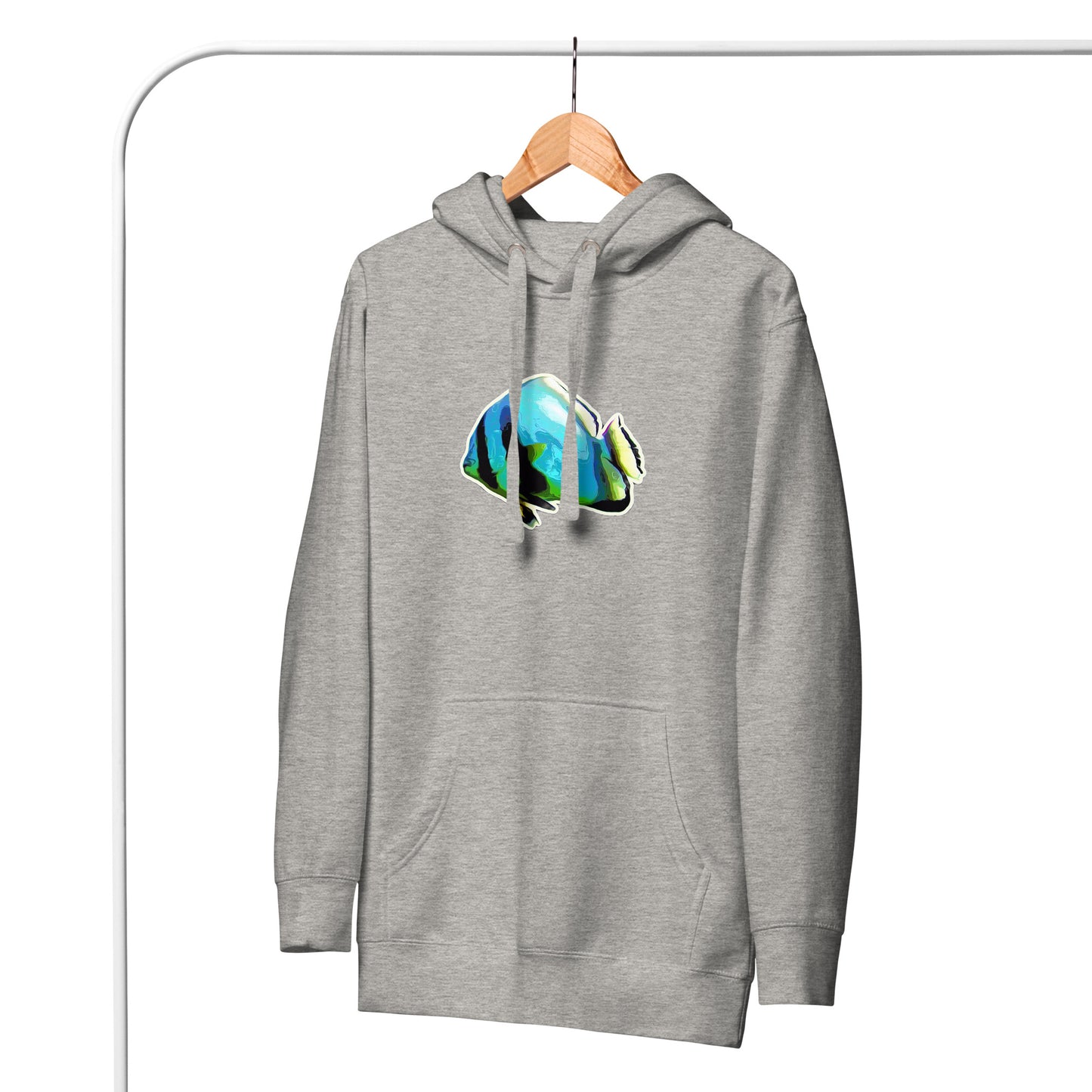 Premium Hoodie - Blue batfish