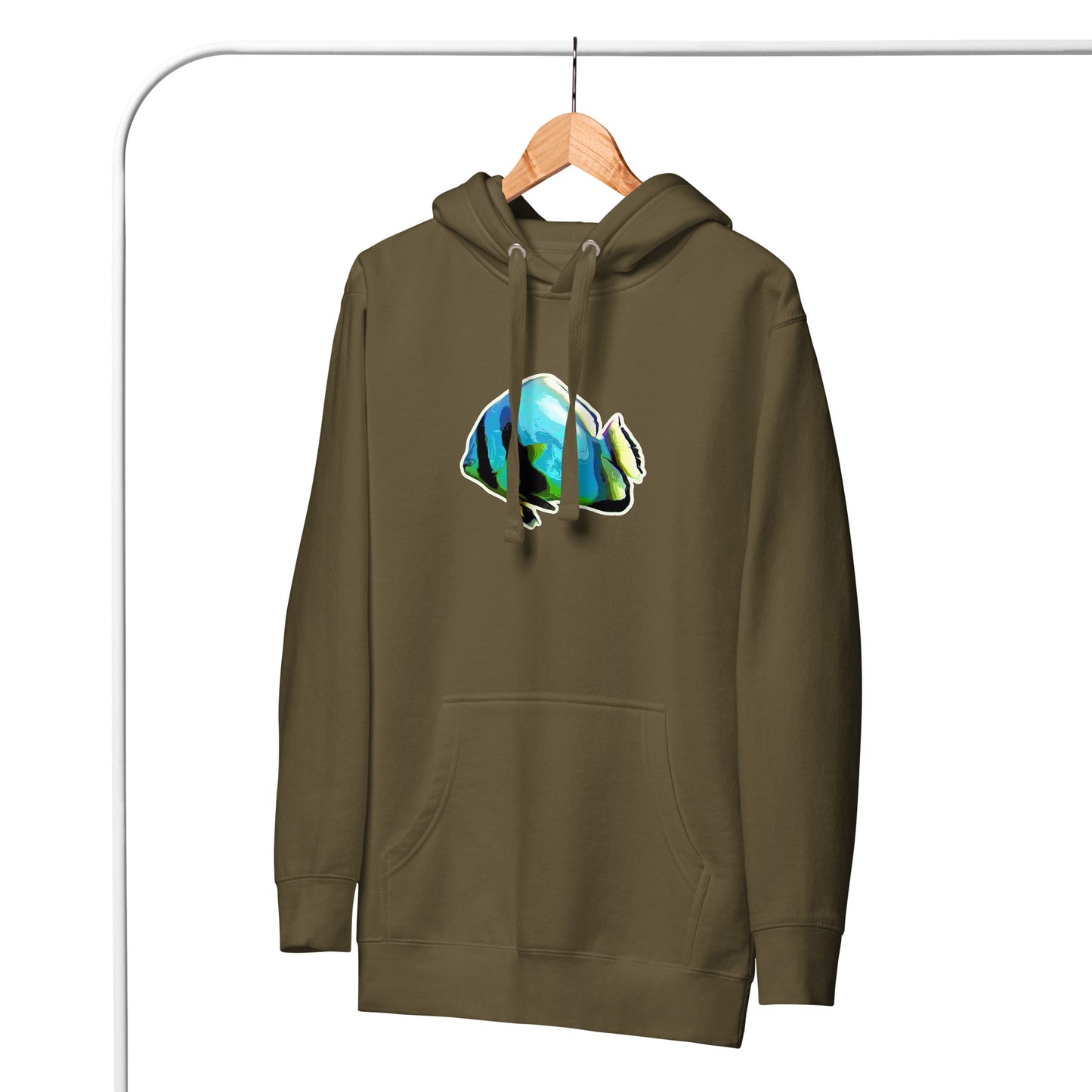 Premium Hoodie - Blue batfish