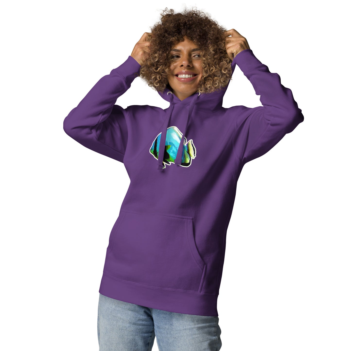 Premium Hoodie - Blue batfish