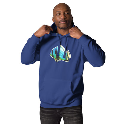 Premium Hoodie - Blue batfish