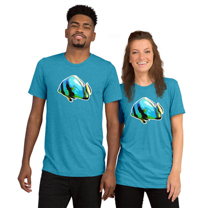 Tri-Blend T-Shirt - Blue batfish