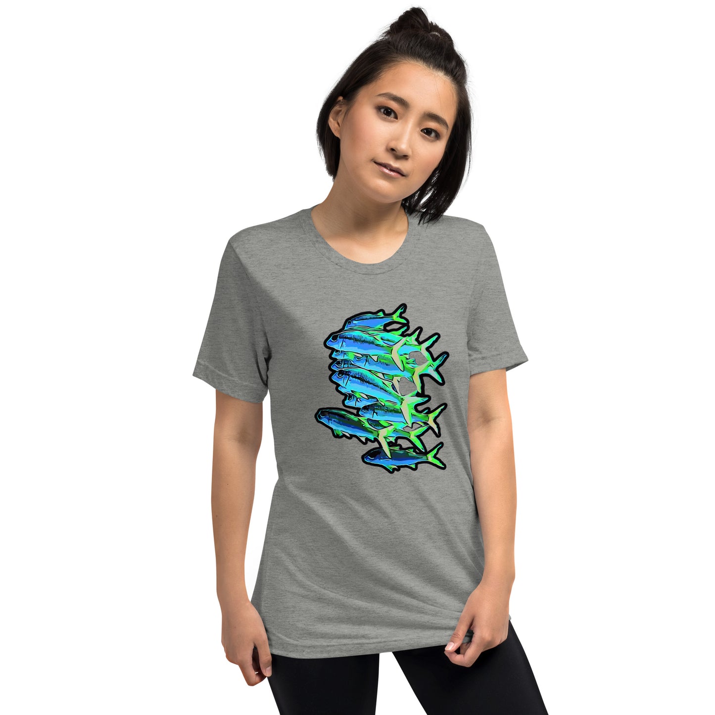 Tri-Blend T-Shirt - Blue shoal