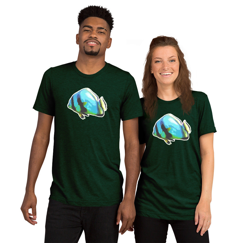 Tri-Blend T-Shirt - Blue batfish