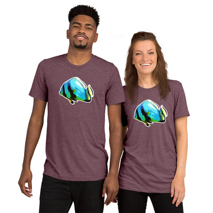 Tri-Blend T-Shirt - Blue batfish