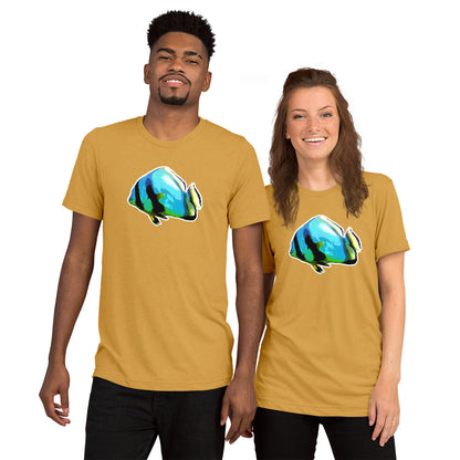 Tri-Blend T-Shirt - Blue batfish