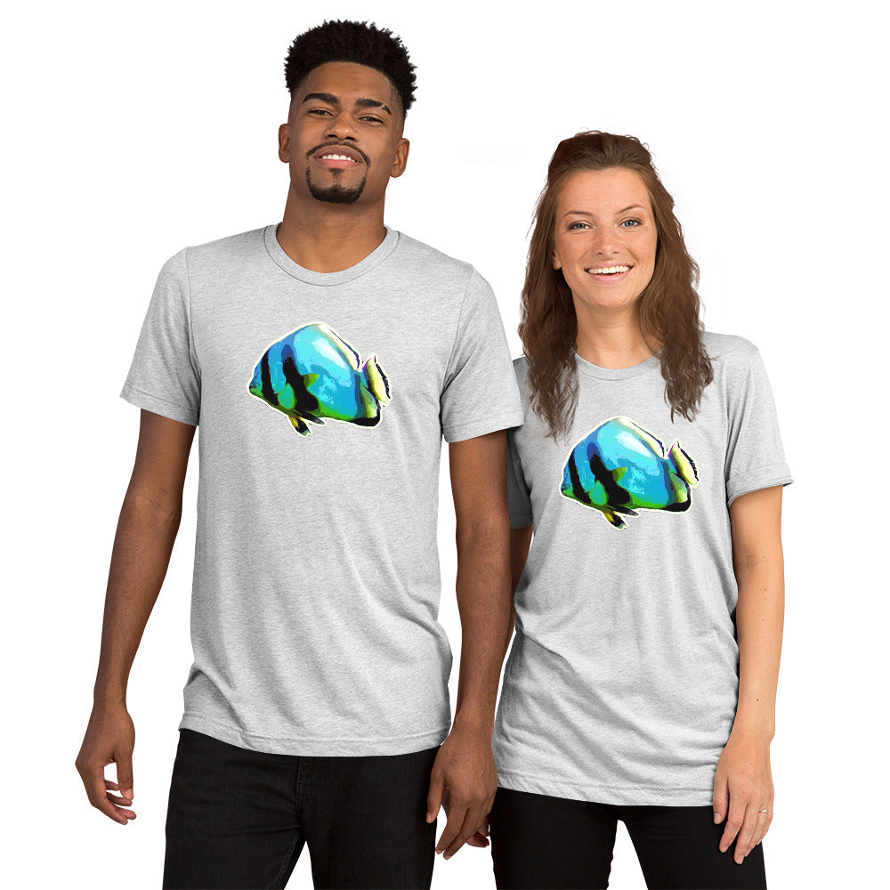 Tri-Blend T-Shirt - Blue batfish