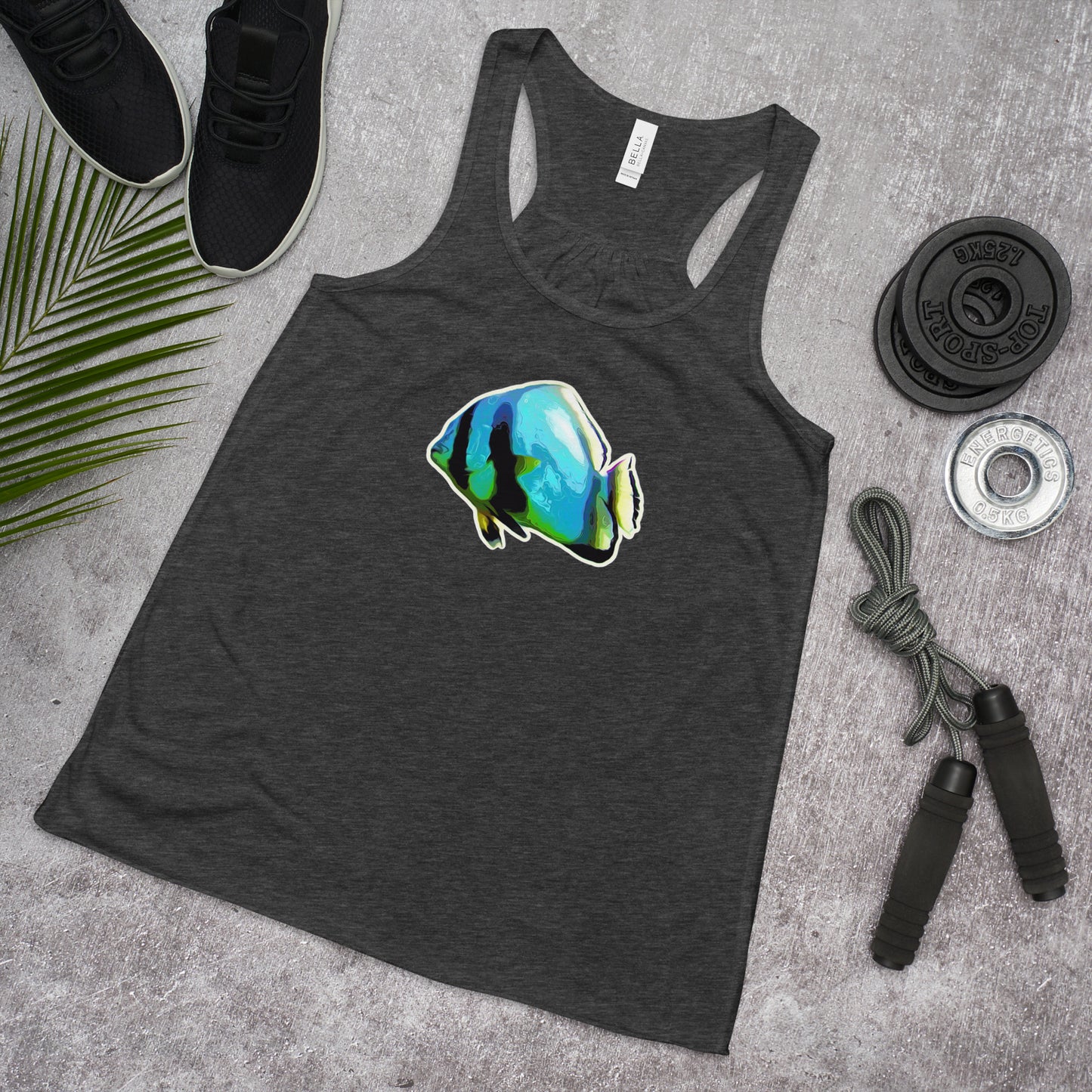 Racerback-Tank-Top - Blue batfish