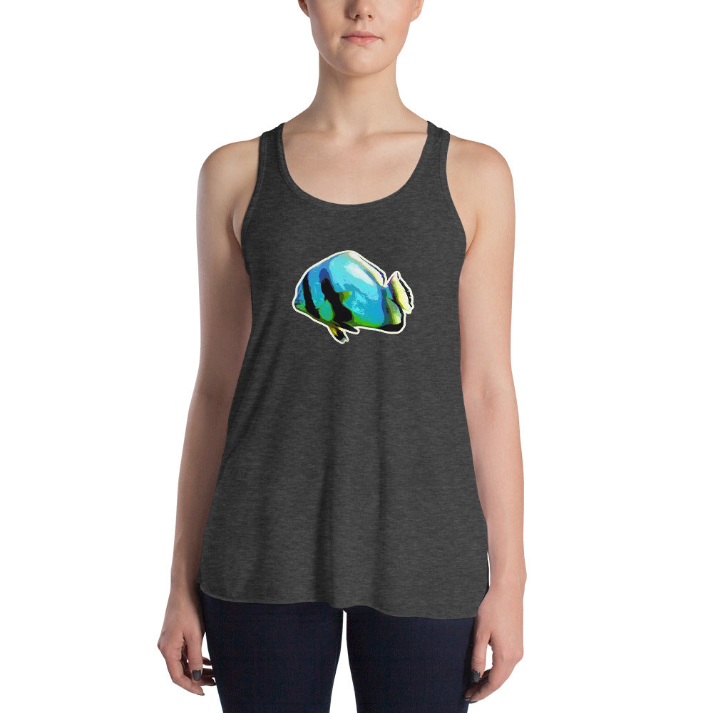 Racerback-Tank-Top - Blue batfish