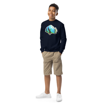 Basic Sweatshirt (Kids) - Blue batfish