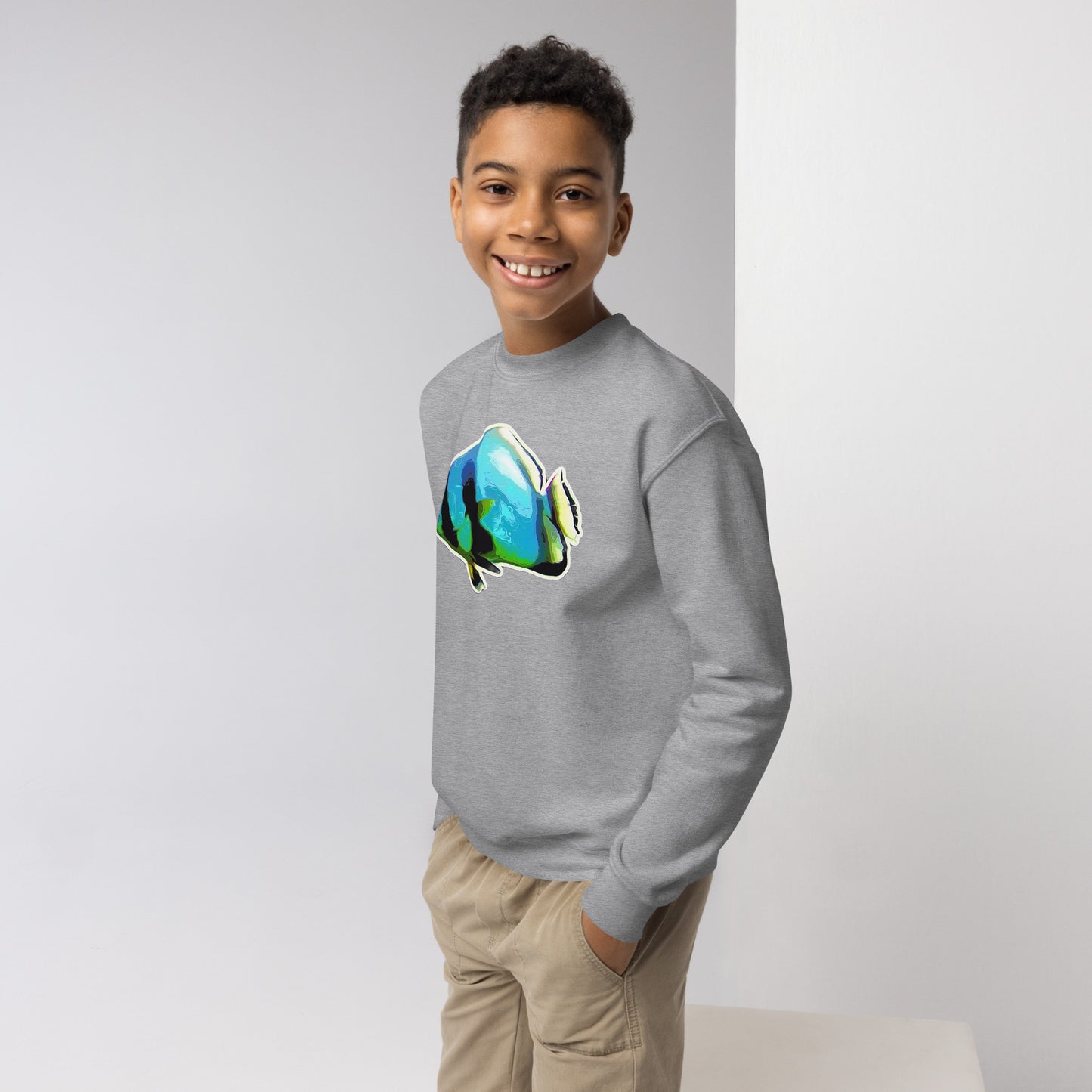 Basic Sweatshirt (Kids) - Blue batfish