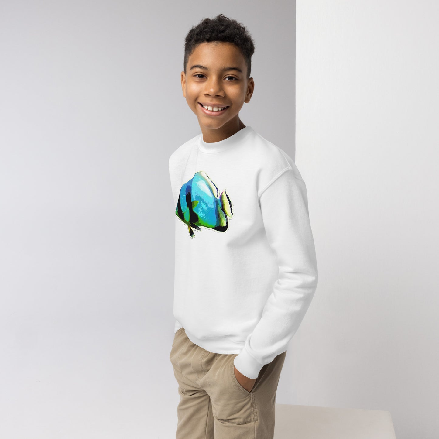 Basic Sweatshirt (Kids) - Blue batfish