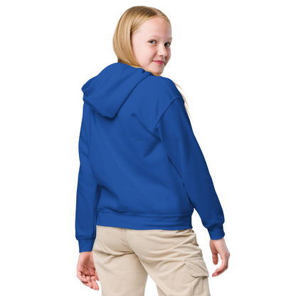 Basic Hoodie (Kids) - Blue batfish